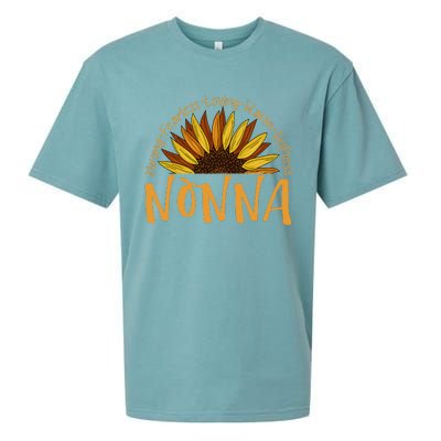 Nonna Sunflower Mothers Day Sunflower For Nonnas Sueded Cloud Jersey T-Shirt