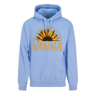 Nonna Sunflower Mothers Day Sunflower For Nonnas Unisex Surf Hoodie