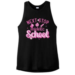 Next Stop Middle School Graduation Ladies PosiCharge Tri-Blend Wicking Tank