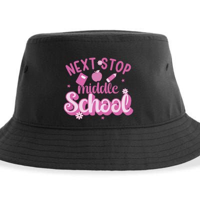 Next Stop Middle School Graduation Sustainable Bucket Hat