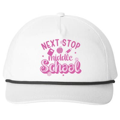 Next Stop Middle School Graduation Snapback Five-Panel Rope Hat