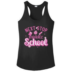 Next Stop Middle School Graduation Ladies PosiCharge Competitor Racerback Tank