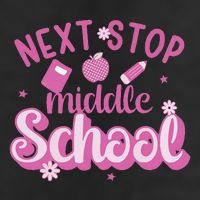 Next Stop Middle School Graduation Large Microfiber Waffle Golf Towel