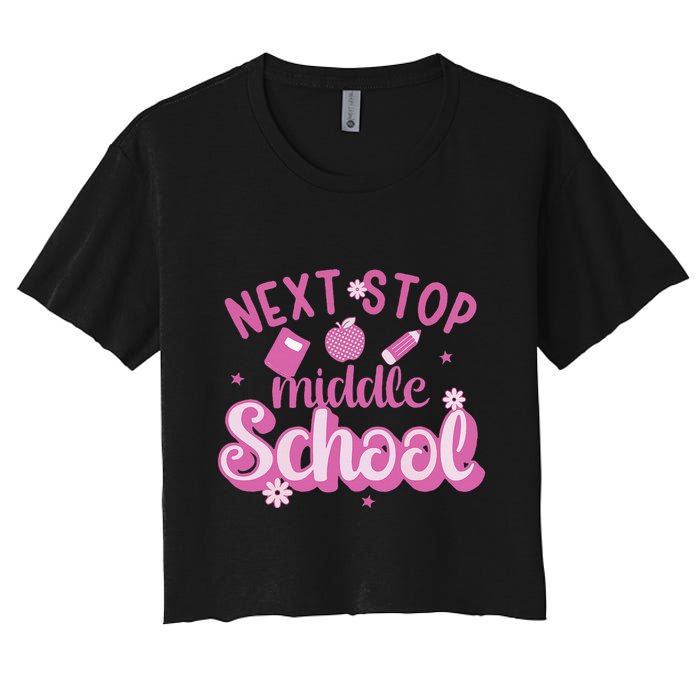 Next Stop Middle School Graduation Women's Crop Top Tee