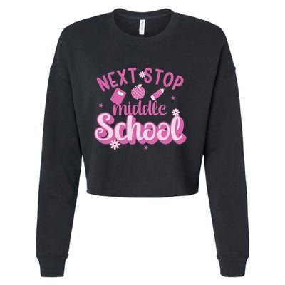 Next Stop Middle School Graduation Cropped Pullover Crew