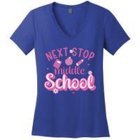 Next Stop Middle School Graduation Women's V-Neck T-Shirt