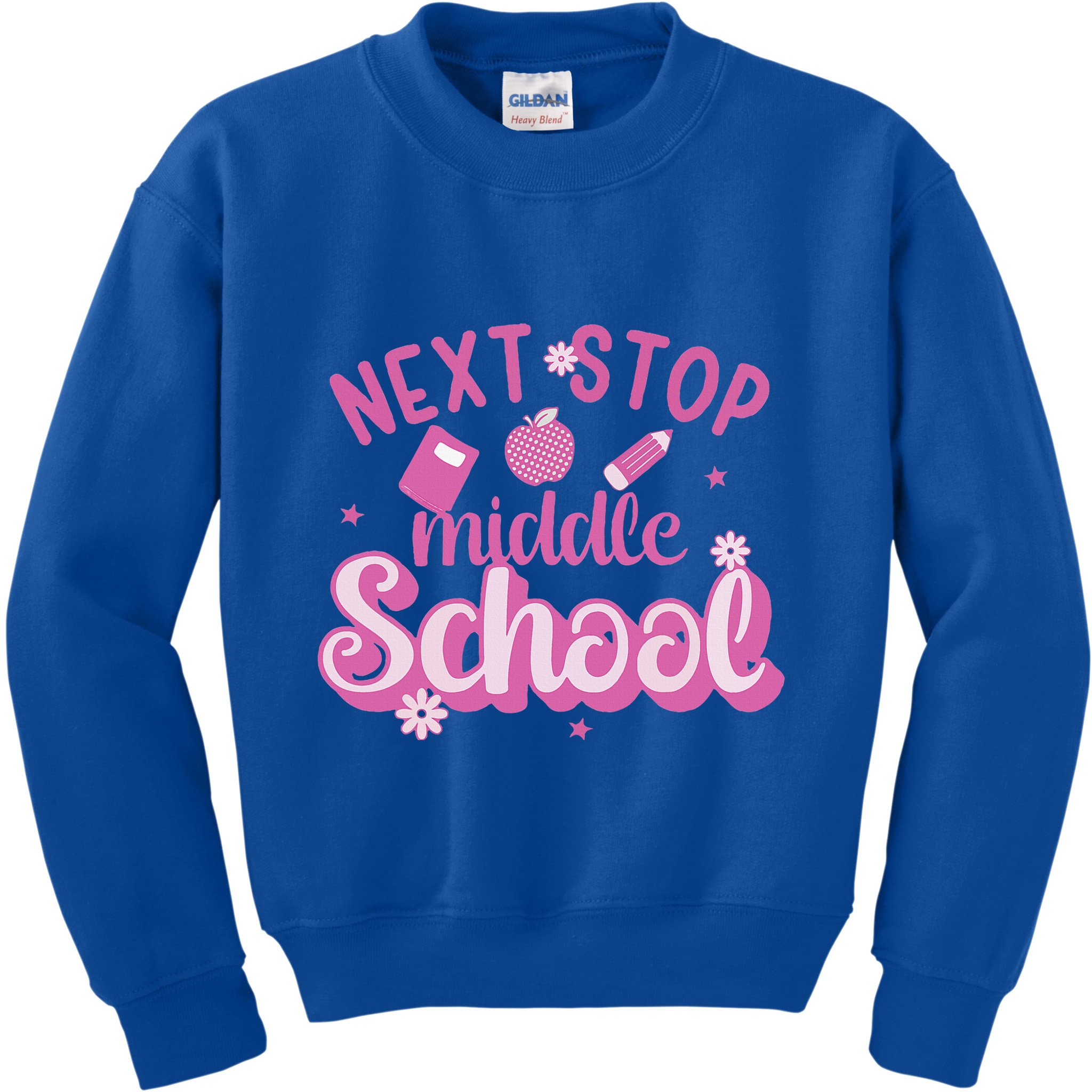 Next Stop Middle School Graduation Kids Sweatshirt