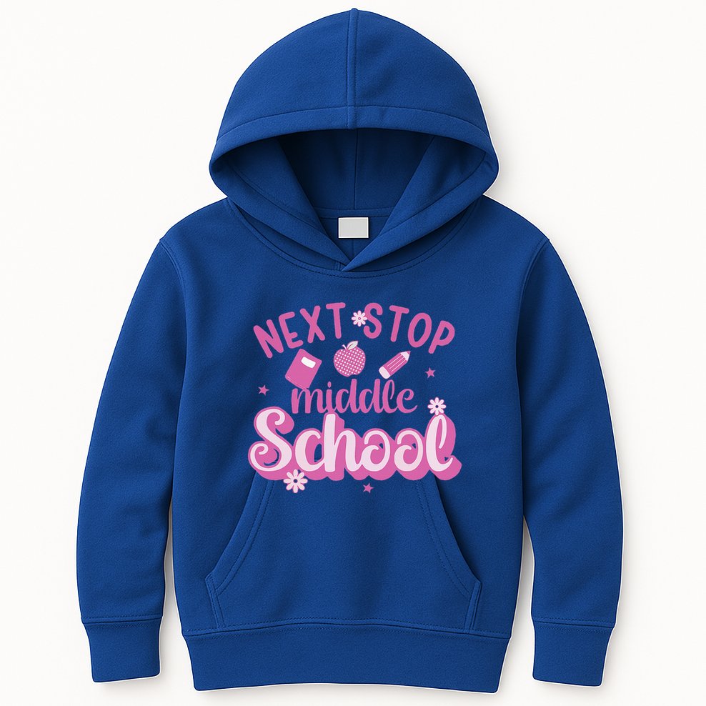 Next Stop Middle School Graduation Kids Hoodie
