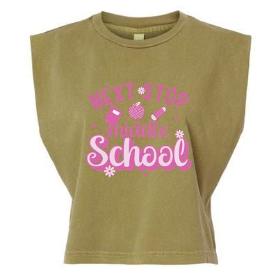 Next Stop Middle School Graduation Garment-Dyed Women's Muscle Tee