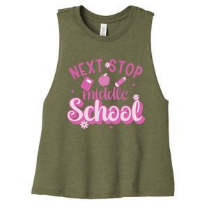 Next Stop Middle School Graduation Women's Racerback Cropped Tank