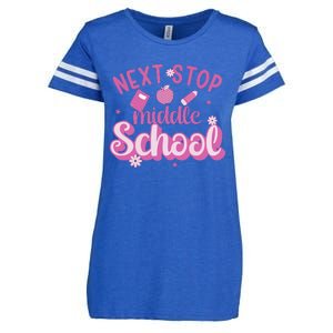 Next Stop Middle School Graduation Enza Ladies Jersey Football T-Shirt