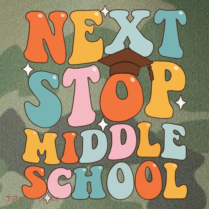 Next Stop Middle School Funny Graduation 5th Grade Legacy Tie Dye Trucker Hat