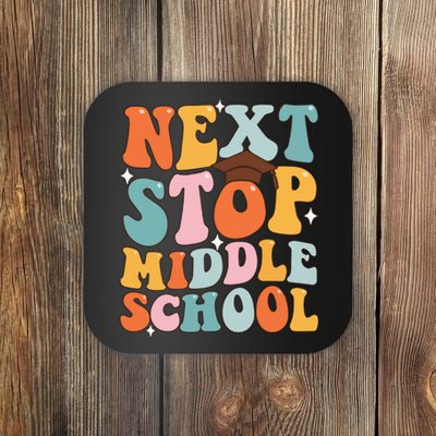 Next Stop Middle School Funny Graduation 5th Grade Coaster