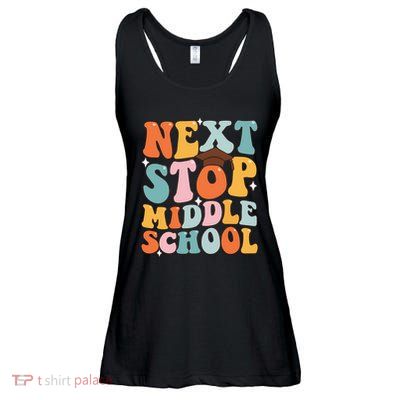 Next Stop Middle School Funny Graduation 5th Grade Ladies Essential Flowy Tank