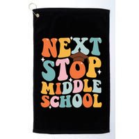 Next Stop Middle School Funny Graduation 5th Grade Golf Towel