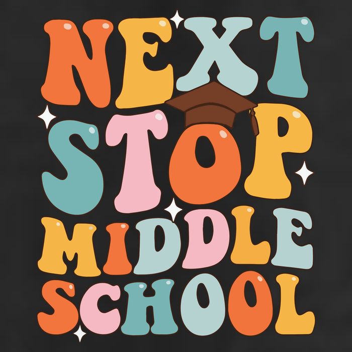 Next Stop Middle School Funny Graduation 5th Grade Golf Towel