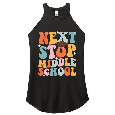 Next Stop Middle School Funny Graduation 5th Grade Women's Perfect Tri Rocker Tank