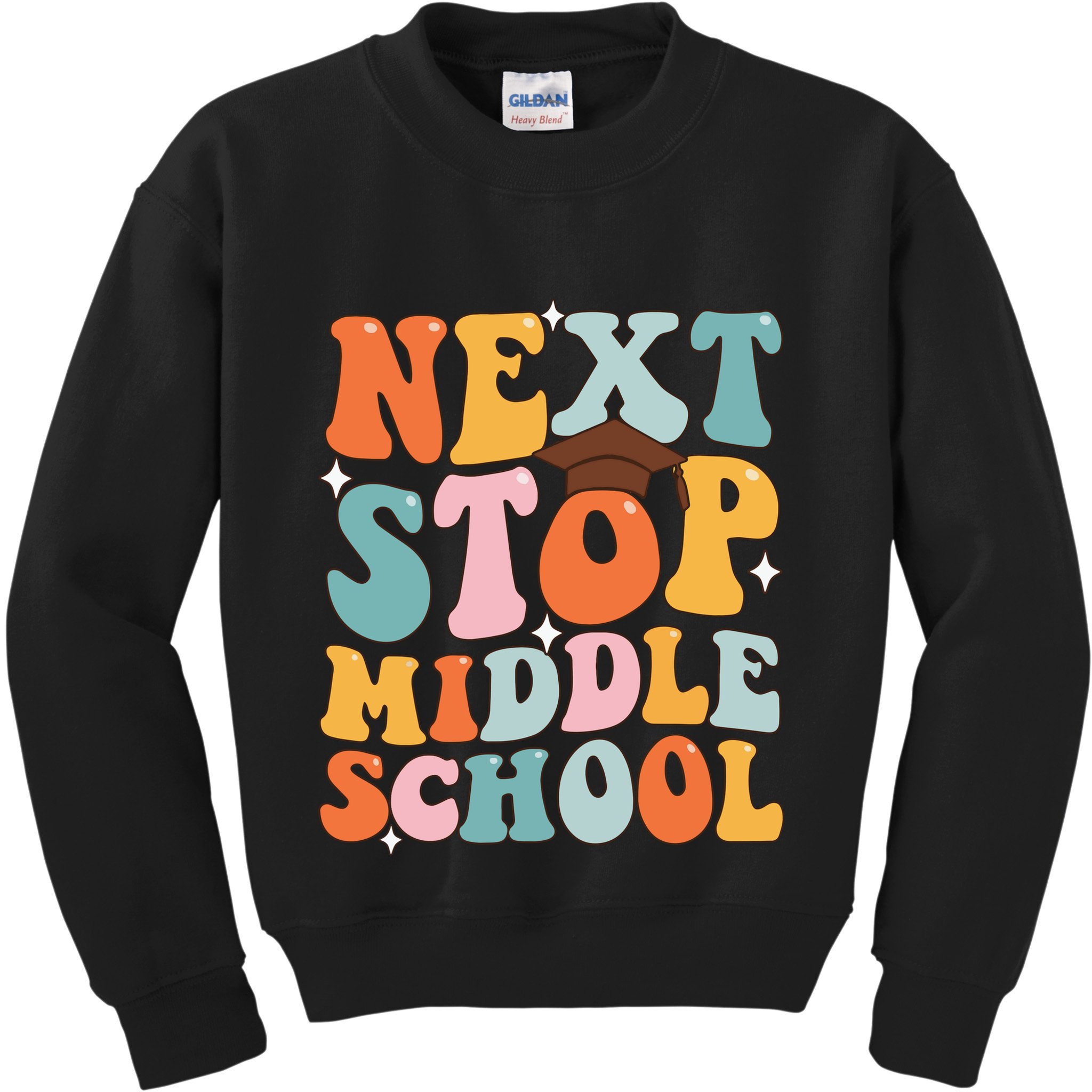 Next Stop Middle School Funny Graduation 5th Grade Kids Sweatshirt