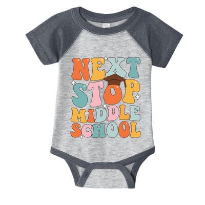 Next Stop Middle School Funny Graduation 5th Grade Infant Baby Jersey Bodysuit