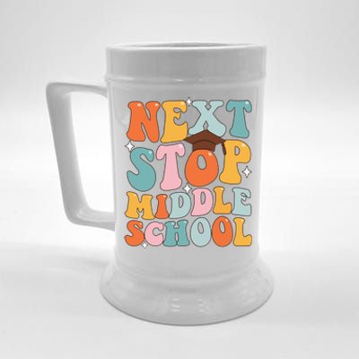 Next Stop Middle School Funny Graduation 5th Grade Beer Stein