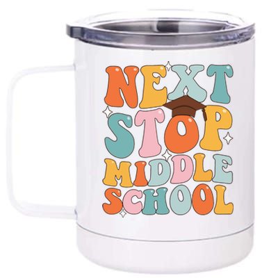 Next Stop Middle School Funny Graduation 5th Grade 12 oz Stainless Steel Tumbler Cup