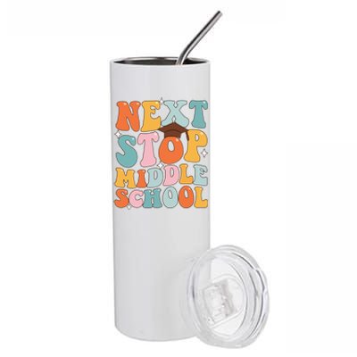 Next Stop Middle School Funny Graduation 5th Grade Stainless Steel Tumbler