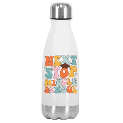 Next Stop Middle School Funny Graduation 5th Grade Stainless Steel Insulated Water Bottle