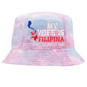 Nothing Scares Me My Wife Is Filipina Husband Philippines Tie-Dyed Bucket Hat