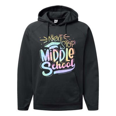 Next Stop Middle School Tie Dye Performance Fleece Hoodie