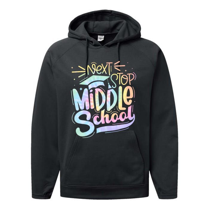 Next Stop Middle School Tie Dye Performance Fleece Hoodie