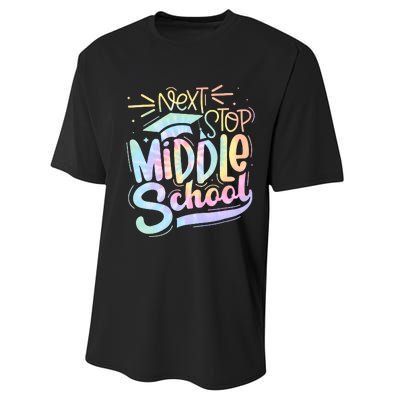 Next Stop Middle School Tie Dye Performance Sprint T-Shirt