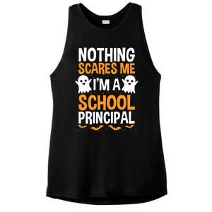 Nothing Scares Me IM A School Principal Halloween Costume Teacher Ladies PosiCharge Tri-Blend Wicking Tank