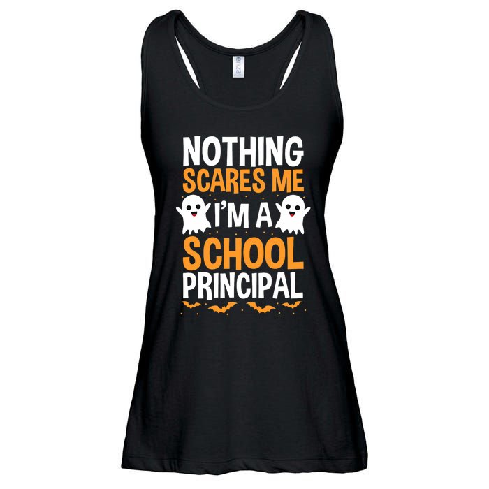 Nothing Scares Me IM A School Principal Halloween Costume Teacher Ladies Essential Flowy Tank