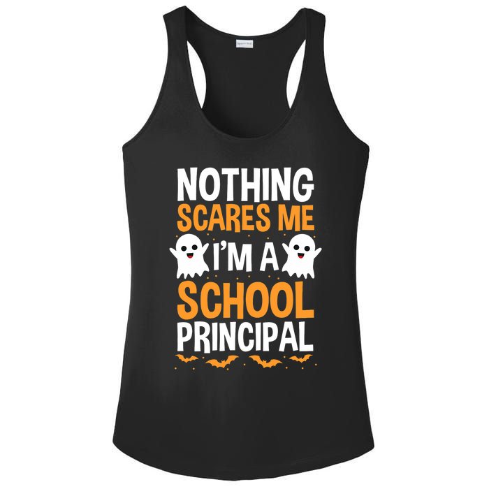 Nothing Scares Me IM A School Principal Halloween Costume Teacher Ladies PosiCharge Competitor Racerback Tank