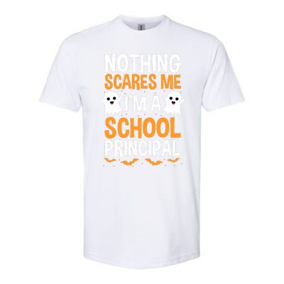 Nothing Scares Me IM A School Principal Halloween Costume Teacher Softstyle CVC T-Shirt