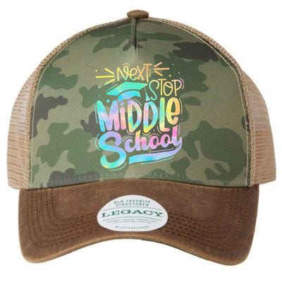 Next Stop Middle School 5th Grade Graduation Last Day Legacy Tie Dye Trucker Hat