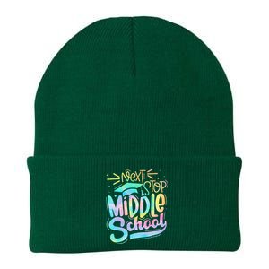 Next Stop Middle School 5th Grade Graduation Last Day Knit Cap Winter Beanie