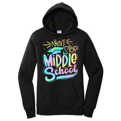 Next Stop Middle School 5th Grade Graduation Last Day Women's Pullover Hoodie