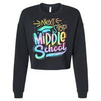 Next Stop Middle School 5th Grade Graduation Last Day Cropped Pullover Crew