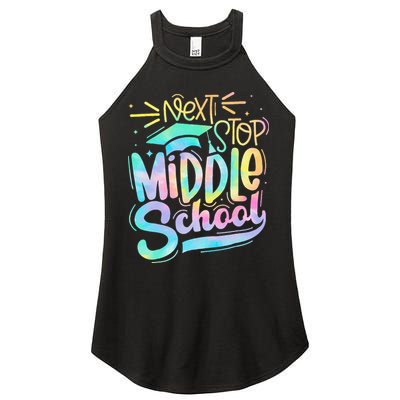 Next Stop Middle School 5th Grade Graduation Last Day Women's Perfect Tri Rocker Tank