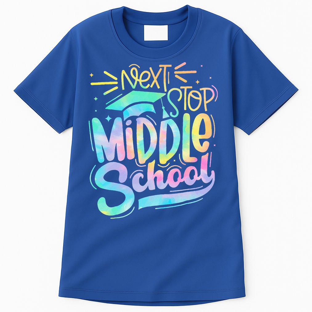 Next Stop Middle School 5th Grade Graduation Last Day Tall T-Shirt