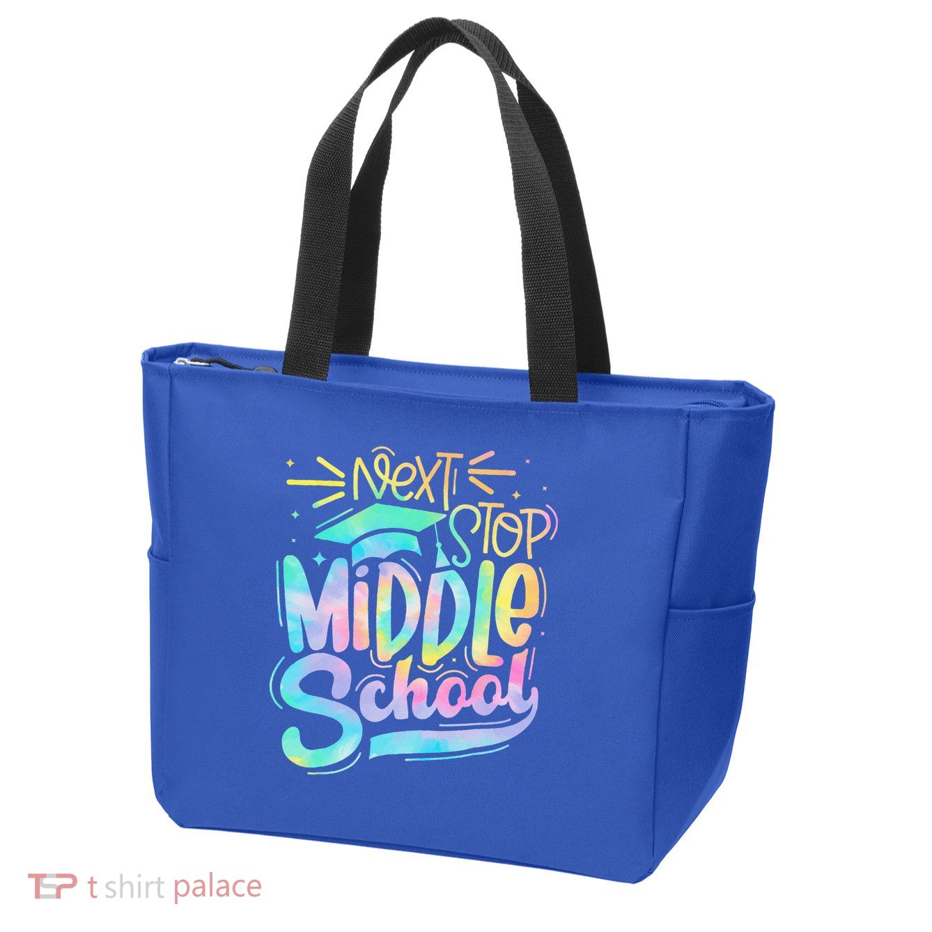 Next Stop Middle School 5th Grade Graduation Last Day Zip Tote Bag