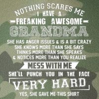 Nothing Scares Me I Have A Freaking Awesome Grandma Legacy Tie Dye Trucker Hat