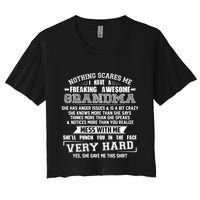 Nothing Scares Me I Have A Freaking Awesome Grandma Crop Top