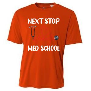 Next Stop Med School Future Doc Medical School Student Great Gift Cooling Performance Crew T-Shirt