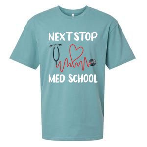 Next Stop Med School Future Doc Medical School Student Great Gift Sueded Cloud Jersey T-Shirt