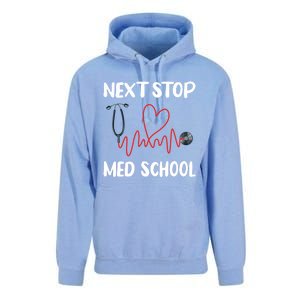 Next Stop Med School Future Doc Medical School Student Great Gift Unisex Surf Hoodie