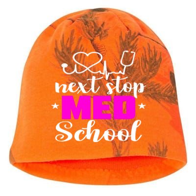 Next Stop Med School Future Doctor Medical Student Gift Kati - Camo Knit Beanie