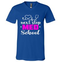 Next Stop Med School Future Doctor Medical Student Gift V-Neck T-Shirt