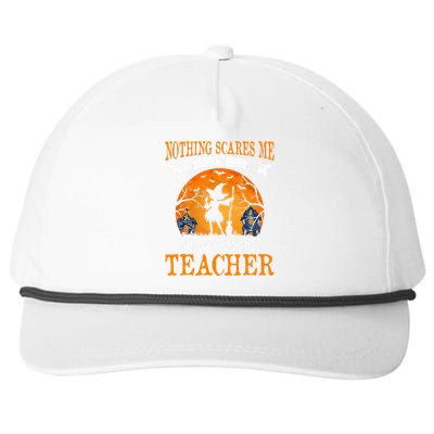 Nothing Scares Me Im Montessori Teacher Snapback Five-Panel Rope Hat